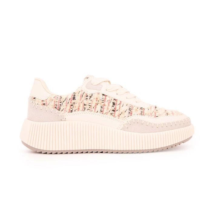 Tom Tailor Baskets tweed crème à lacets Femme TOM TAILOR