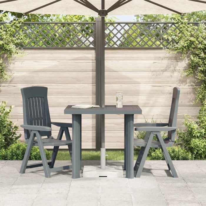 1pc Vert Meuble de balcon 2/4 PERSONNES - Table de jardin SWEETY® Vert 80x75x72cm Plastique CL91604789234