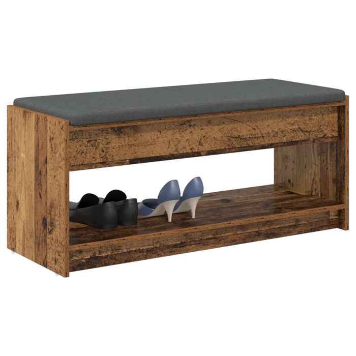 Meuble de couloir - Banc dentrée - pour salon - Bois ancien - 103x38x45 cm - design élégant - pour maison(56283）