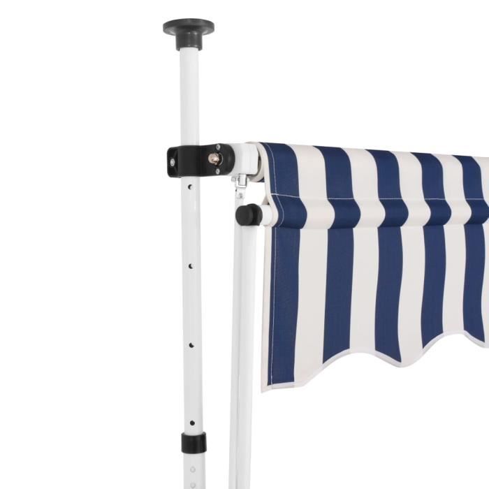 Lot 2 Maniques Style Maritime Rayures Bleu Blanc 20x20 Cm - Coton