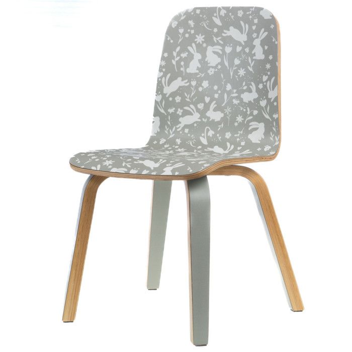 Chaise enfant verte lapin (lot de 2) - Amadeus Les Petits