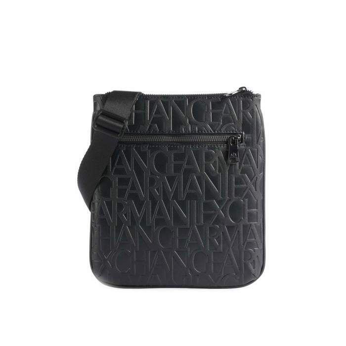 Pochette bandoulières Armani Exchange PLASTIC MESENGER - Réf. 952526-CC838-00020. Couleur : Noir. Détails. - Sac unisexe. -