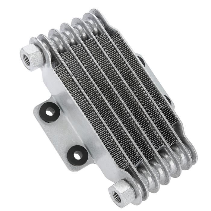 Refroidisseur D'huile Moteur VekAuto Pour Honda Civic 2006-2011 - Alliage Aluminium Argenté, Refroidi Par Eau