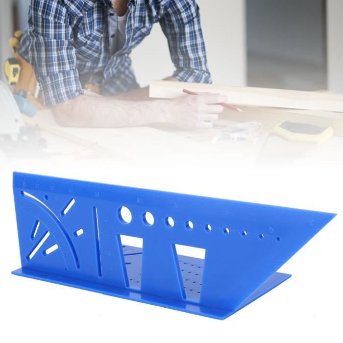 Règle D'angle Rétractable Rotative Tête Ronde - Outil De Mesure En Acier Précis Et Pratique