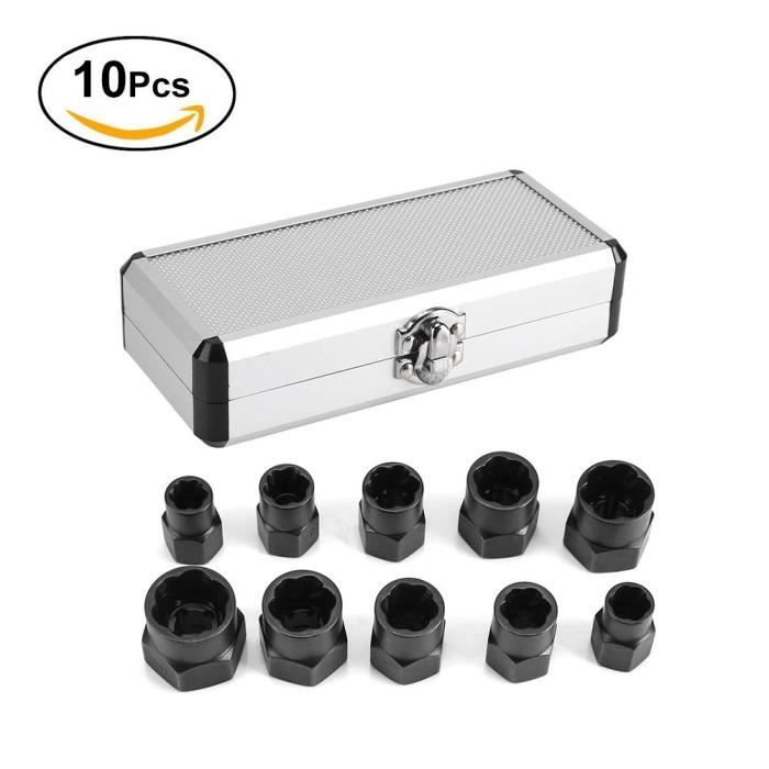 3-10 mm endommagé extracteur de vis Extracteur Foret Embout Boulon de goujon Tool Kit Nice