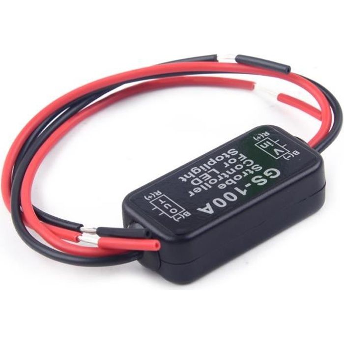 Feu Arrière LED Moto Universel 12V - Boîtier Noir Ou Chromé, Lentille Rouge Ou Fumée - Avec Vis De Fixation