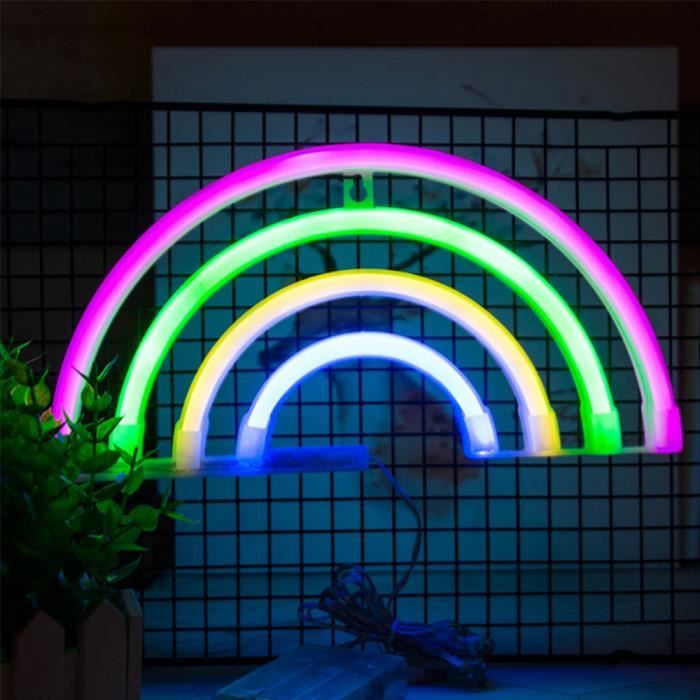 Arc En Neon Light Neon Sign Arc En Mur Night Lights Decor Decoration Led Pour Chambre D Enfants Chambre De Fete D Anniversaire Cad Prix Pas Cher Cdiscount