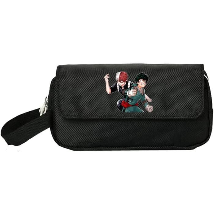 Trousse Scolaire Triple Compartiments My Hero Academia – 22x12x3 Cm, Polyester, Licence Officielle