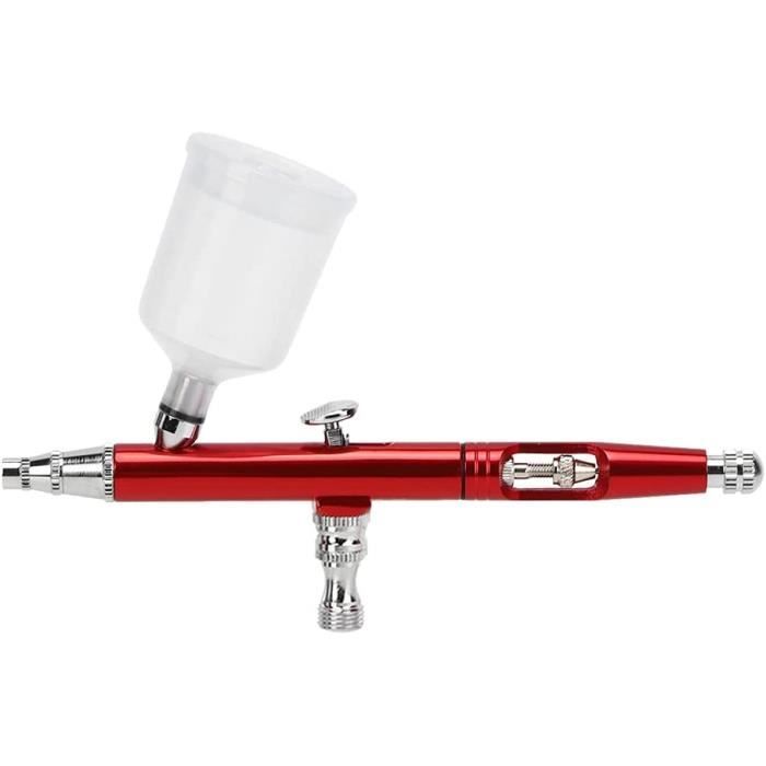 Kit Aérographe Portable Rechargeable USB-C - Avec Compresseur Intégré - Pour Ongles, Maquillage, Modèles, Tatouage - Rouge Ou Vert - 2