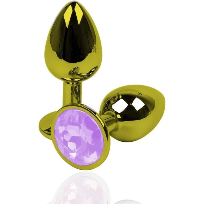 Plug Anal Rond Mtal Or-Violet Taille M[q2394] - Cdiscount Boutique Erotique