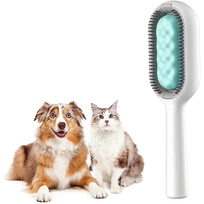 Lot De 2 Brosses Auto-nettoyantes Pour Chats Et Chiens – Douces, Anti-nœuds, Pour Poils Longs Et Courts