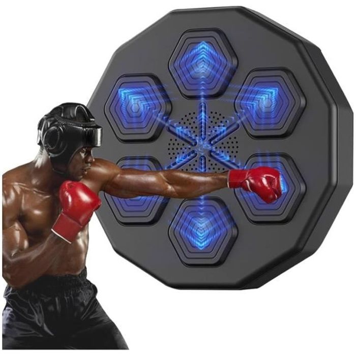 Machine de boxe musicale, équipement de frappe mural, tapis de boxe  d'entraînement de réaction de combat, machine de boxe musicale Bluetooth  intelligente, avec adultes boxe gl