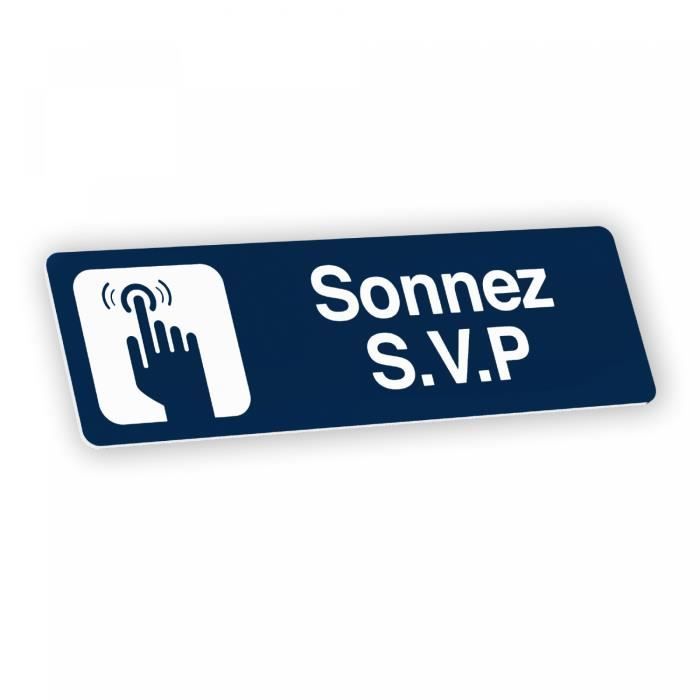 Plaque Signal tique Grav e Autocollante Sonnez S V P Bleu Fonc plaque-signal-tique-grav-e-autocollante-sonnez-s-v-p-bleu-fonc