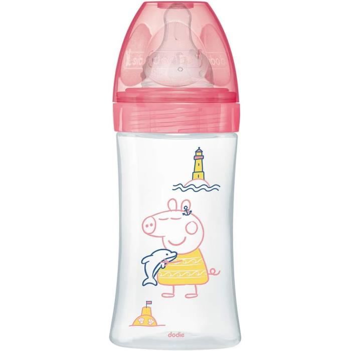 Lot De 4 Biberons Dodie Anti-Colique - 2x150mL Et 2x270mL + Sucette - Tétine Ronde 3 Vitesses