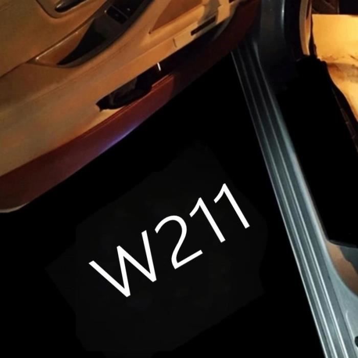 W211 - Logo de porte de voiture LED pour Mercedes Benz, W211, 2003-2007, classe E, budgétaire laser mesurost