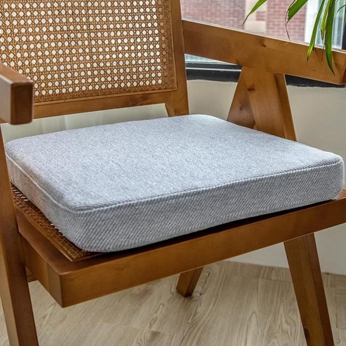 Coussin De Chaise Carré 40x40x8cm Résistant à L'Eau Lavable - Intérieur Et Extérieur