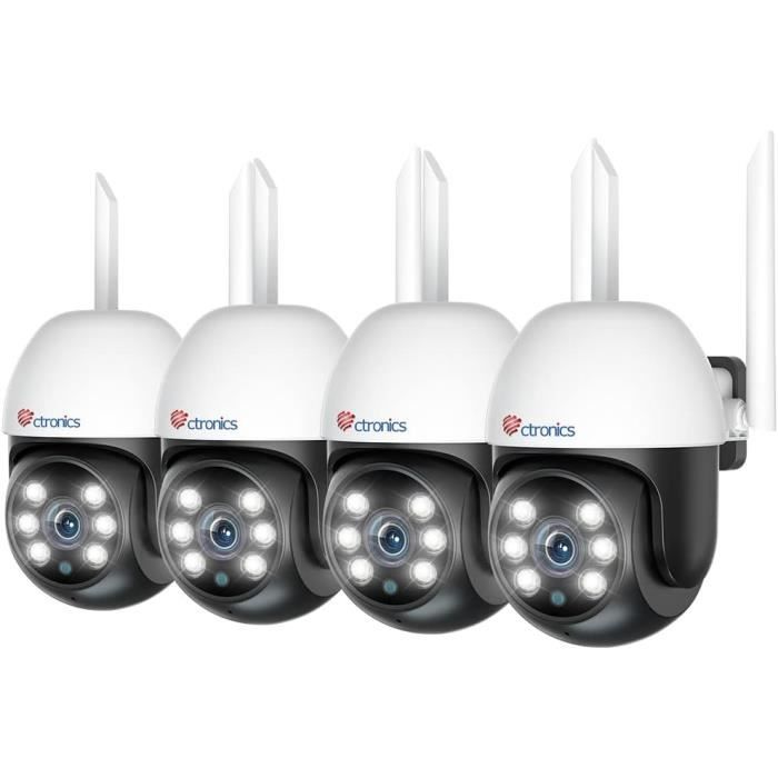 Caméra De Surveillance WiFi 360° Intérieur/extérieur - 1080P - Détection Humaine IA - Vision Nocturne - Marque Imou