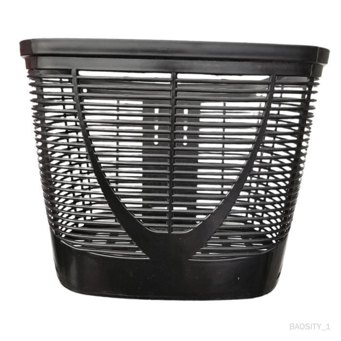 Panier de vélo cadre avant panier de vélo grande capacité, panier de rangement de vélo robuste de vélo pour vélos Noir