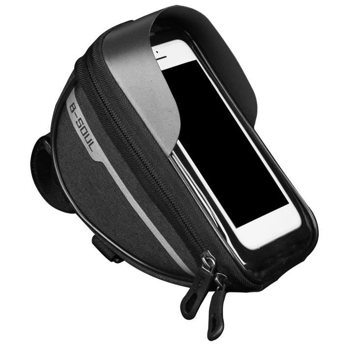 B Soul Sacoche De Cadre Velo Pour Smartphone Sacoche De Guidon Velo Etanche Support Telephone Transparent Ecran Tactile Noir Prix Pas Cher Cdiscount