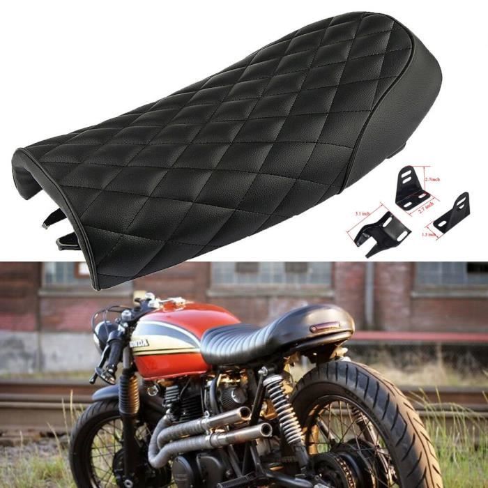 Moto Cafe Racer Brat Siege Plat Hump Selle Pour Honda Gb Yamaha Suzuki Achat Vente Selle De Moto Moto Cafe Racer Brat Siege Cdiscount