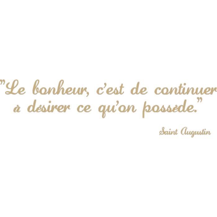 Stickers Citation Saint Augustin Chancebeige 16 X 60 Cm Achat Vente Stickers Soldes Sur Cdiscount Des Le Janvier Cdiscount