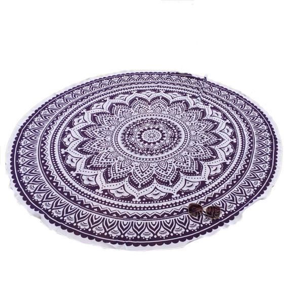 Rond Hippie Tapisserie Tapis De Plage De Serviette De Bain En