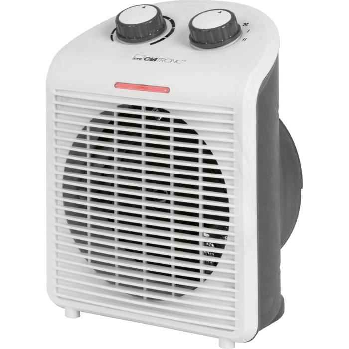 Radiateur Soufflant 1200W PTC - Chauffage D'Appoint Silencieux Et Économe | 2 Niveaux De Chauffage - Noir