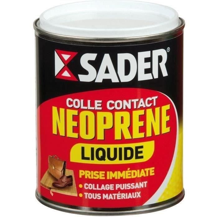 Colle contact néoprène liquide - SADER - 750 ml - Boîte métal
