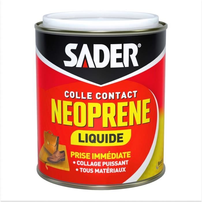 Colle contact néoprène liquide - SADER - 750 ml - Boîte métal