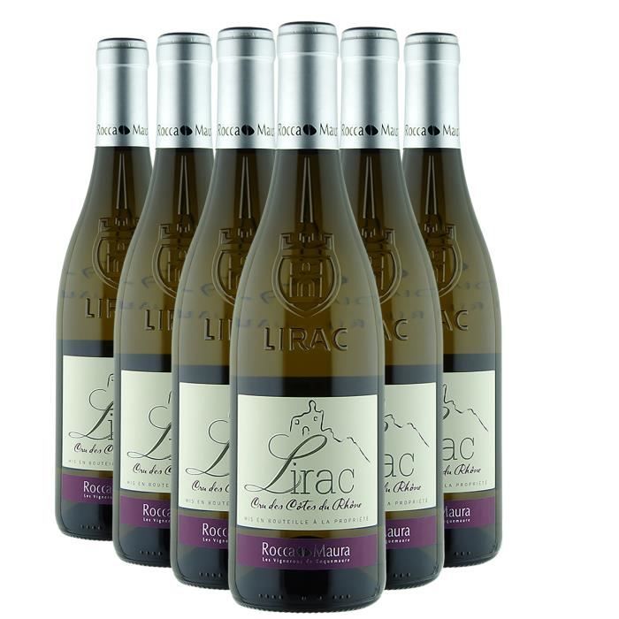 Lirac Blanc 2022 Lot de 6x75cl Rocca Maura Les Vignerons de
