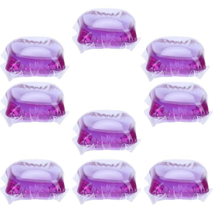 60 Pièces 8g Capsule de Perle de Lessive Dissou e le Nettoyant Dosette de Lessive Lessive Tache