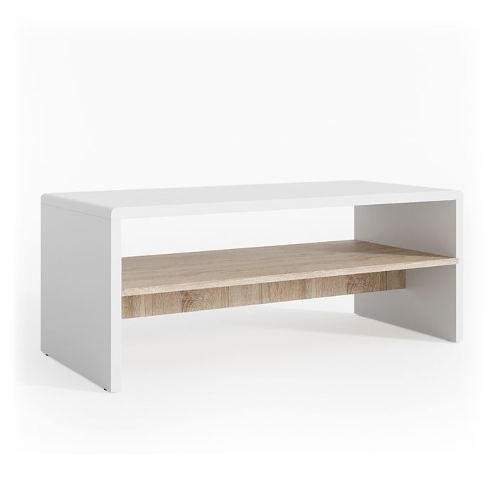 Table Basse Homer Vicco – Table De Salon & D'Appoint, 91x52,6x41 Cm, Neuf