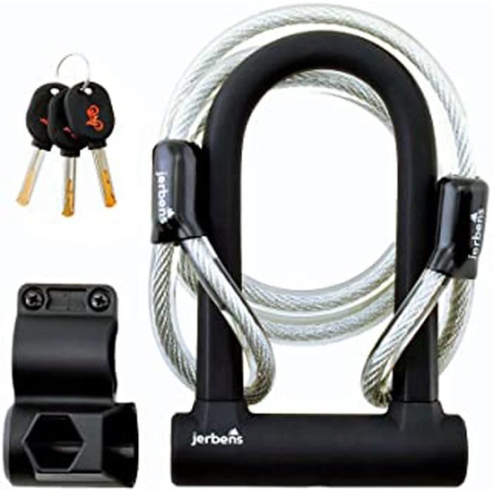 Lot De 2 Cadenas En Corde D'acier Avec Clés, Cadenas à Anse Longue