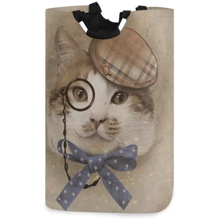 Panier a linge pour chat pour chien Panier a linge pliable pour chat habille drole avec poignees Seau a vetements etanche et durable Cdiscount Maison