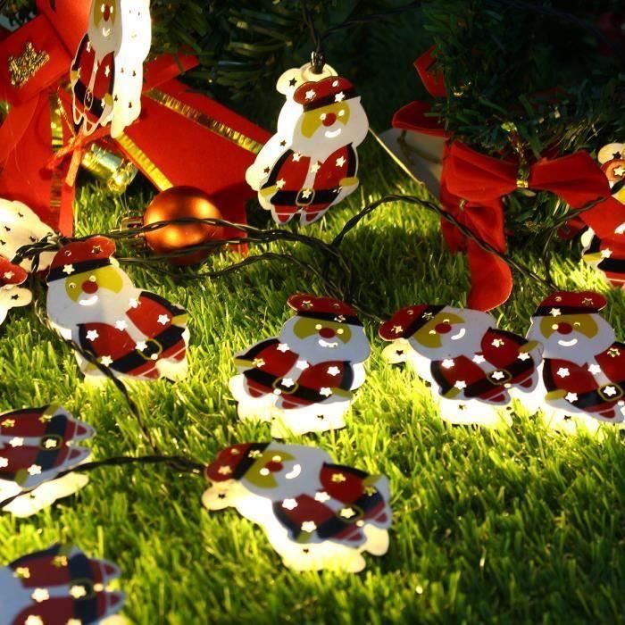 Guirlande Lumineuse LED Père Noël IP44 – 8 Modes, Minuterie