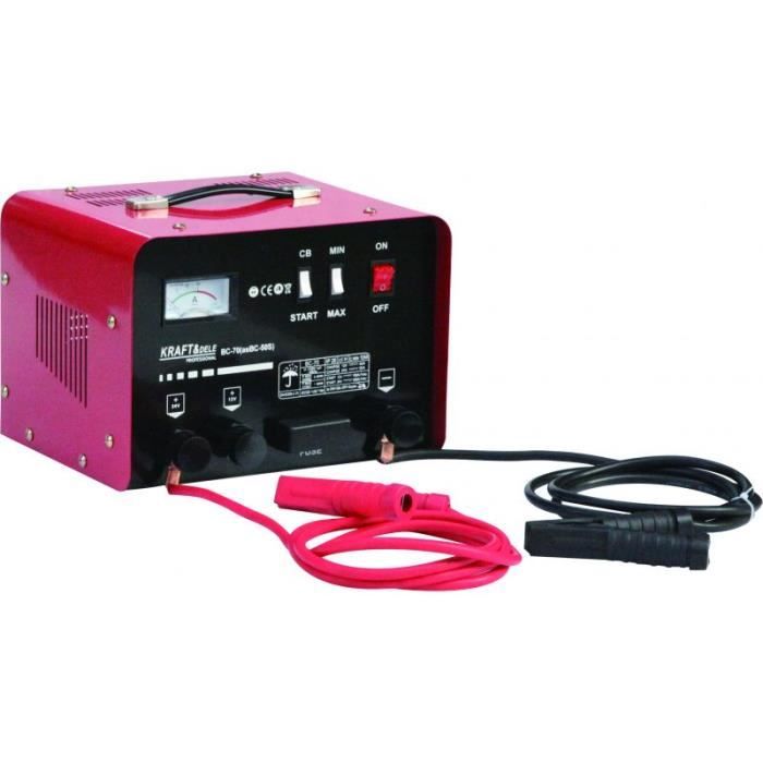 Chargeur de batterie voiture - Aide au démarrage - 12/24 V - 20/30