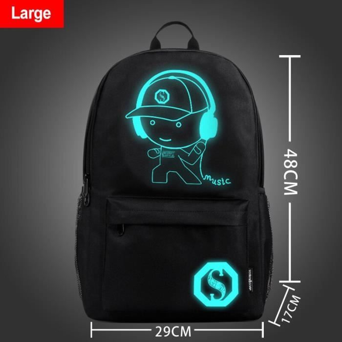 Student School Backpack Luminous USB Charge School Bag For Teenager Boy Anti-Theft Children's Schoolbags Laptop Backpack