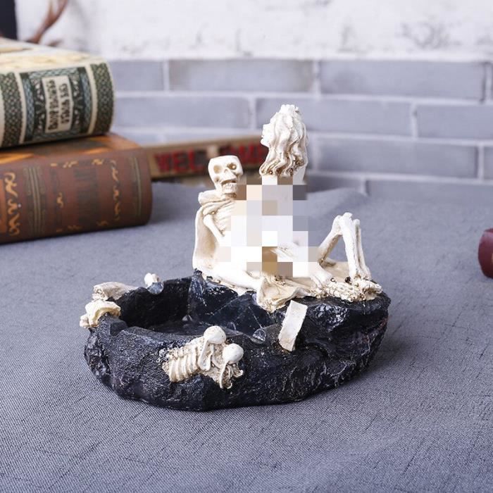 Cendrier,Cendrier squelette,Statue de beauté,artisanat  créatif,personnalisé,mode,cadeau d'halloween,fait à la main- B[F93946120]