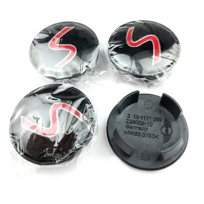 Cache-moyeux Mini Cooper S 54mm - Emblème Logo S Pour Jantes, Neuf Sous Blister