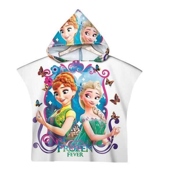Peignoir de bain capuche pour b b serviette de plage princesse