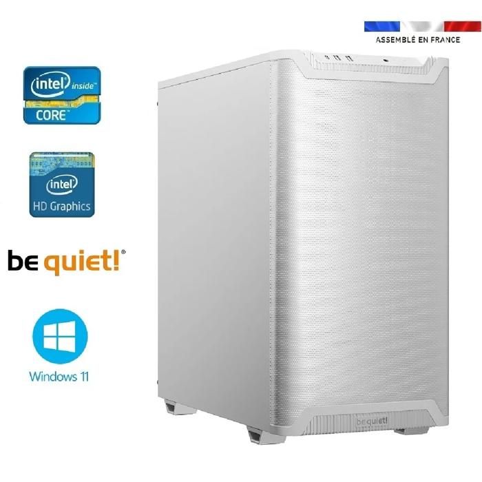 PC bureau intel I7-12700 – 64GO RAM – SSD 1000GO + HDD 4000GO – WIFI – Be Quiet! Pure Base 501 – Windows 11