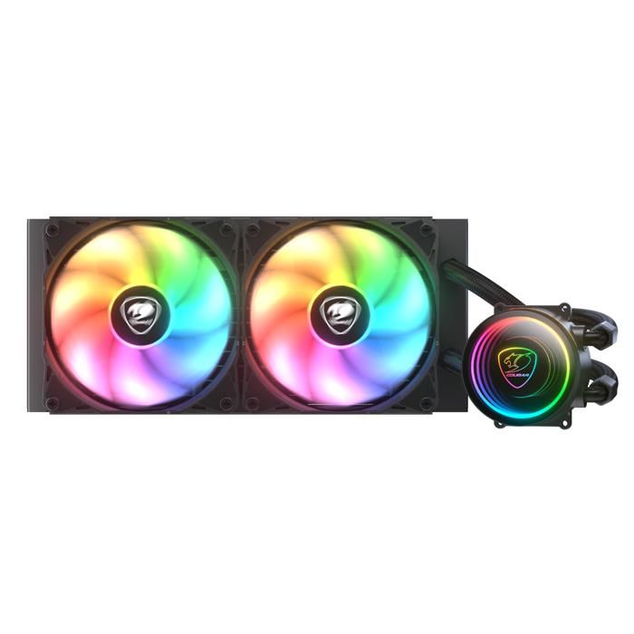 Refroidisseur Gaming – Cougar Gaming – POSEIDONELITE240AR – Éclairage ARGB – Radiateur en aluminium
