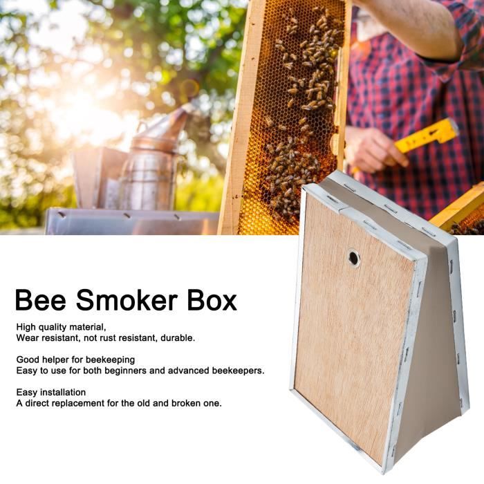 Fumoir électrique Pour Ruche Abeilles - En Acier Inoxydable, Kit Complet Avec Soufflet