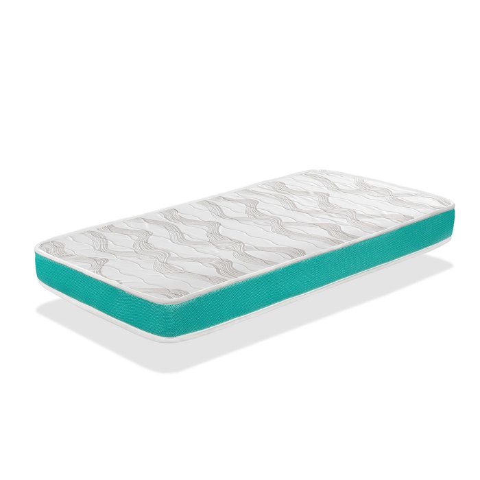 Matelas bébé MILU VERT 57x117 cm - Noyau en mousse perforée et Respirant