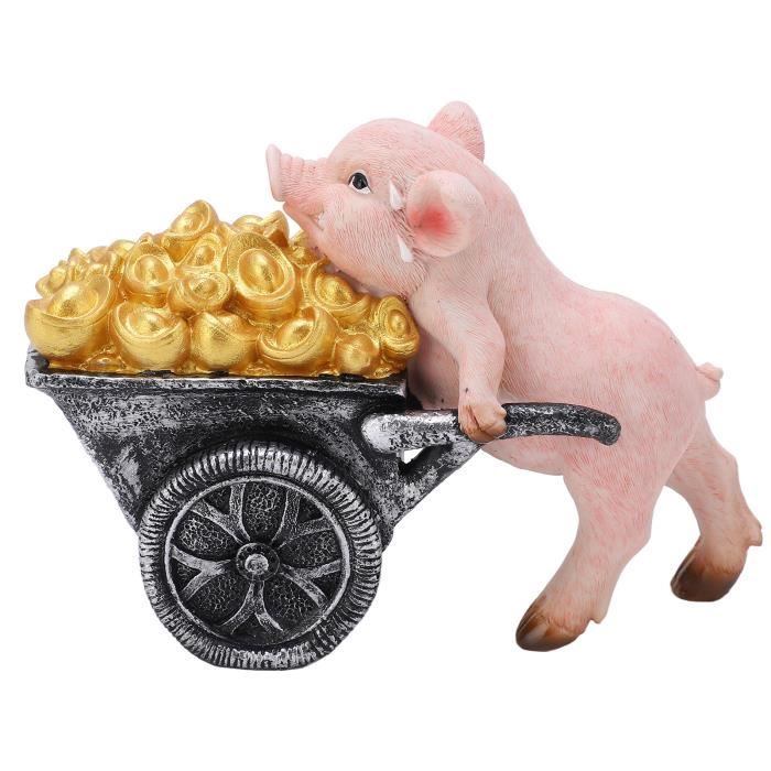 TMISHION mini figurine de cochon Statue de Cochon, Dessin animé et