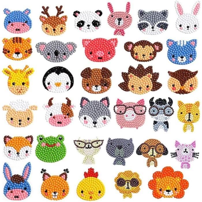 O-Kinee Diamond Painting Kit Enfant, 20 Pièces 5D Diamond Painting Autocollants, DIY Animal Diamant Painting Mosaïque Autocollants pour Enfants Adultes DéButants (Unicorn O-Kinee Diamond Painting Kit Enfant, 20 Pièces 5D Diamond Painting Autocollants, DIY Animal Diamant Painting Mosaïque Autocollants pour Enfants Adultes DéButants (Unicorn