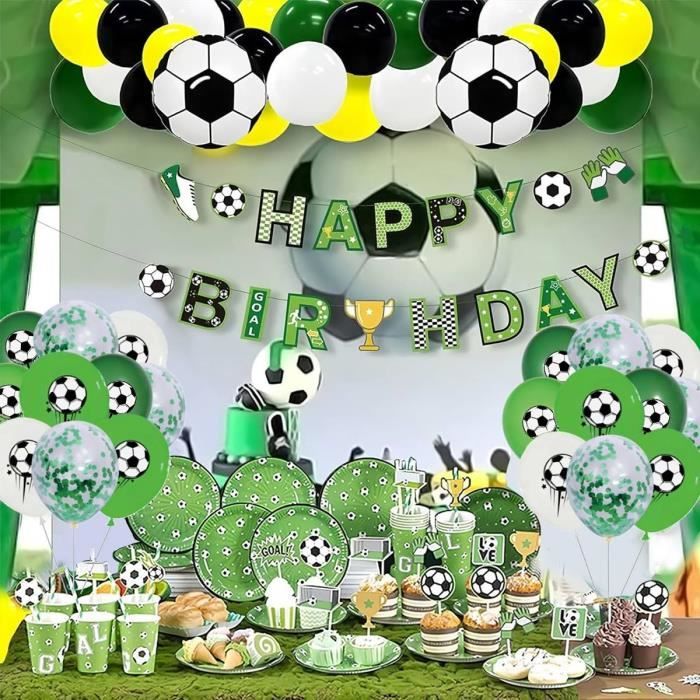 Kit Décoration Anniversaire Foot - 102 Pièces Petits Cadeaux Et Goodies Pour Fête Enfant Football