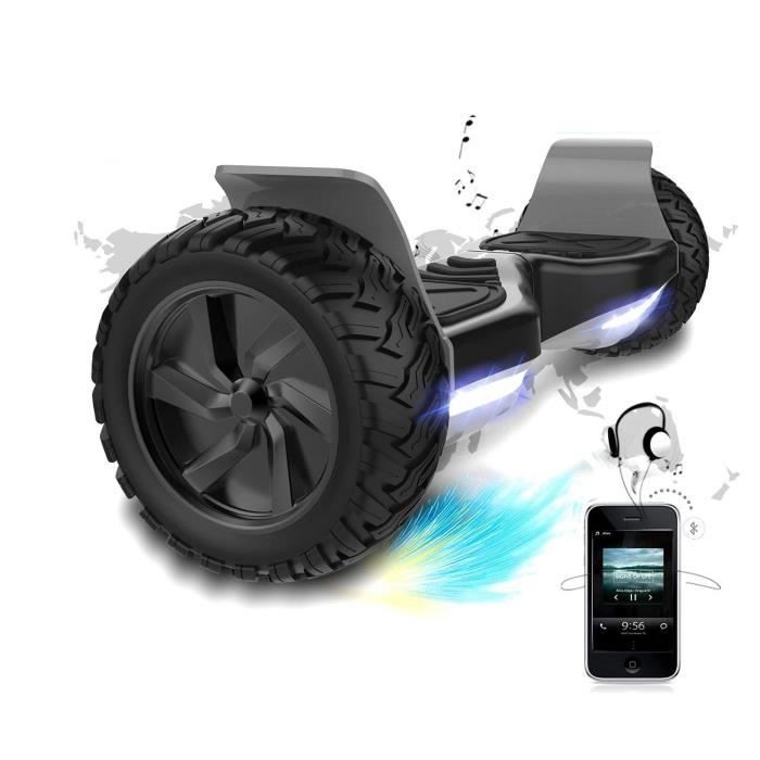 Evercross Gyropode 8.5 Hoverboard Overboard Scooter Electrique Tout Terrain Scooter avec Moteur Puissant LED Bluetooth Cdiscount Sport