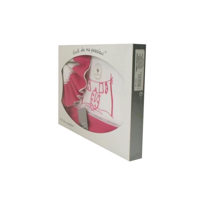 couffin fushia landau Motif Poussins Chariot Coffret Parure de draps pour berceau 