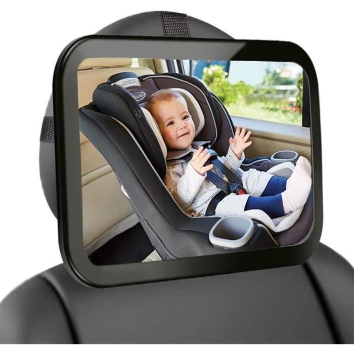 TD® Miroir voiture bébé dos route rétroviseur confort jour et nuit